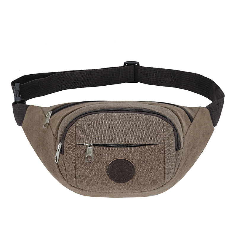 Unisex Courier Business Checkout Canvas Large Men's Waist Packs