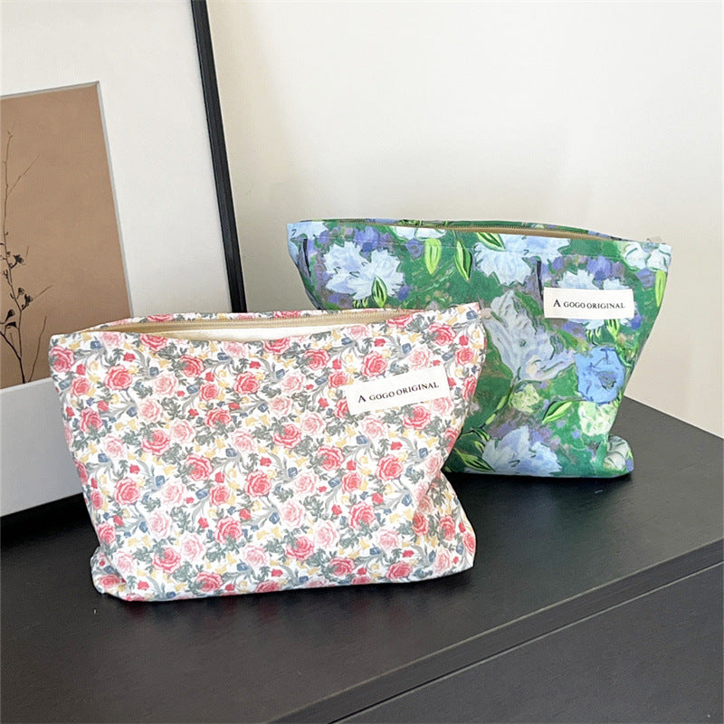 Fresh Oil Painting Printing Gentle Large Capacity Bags