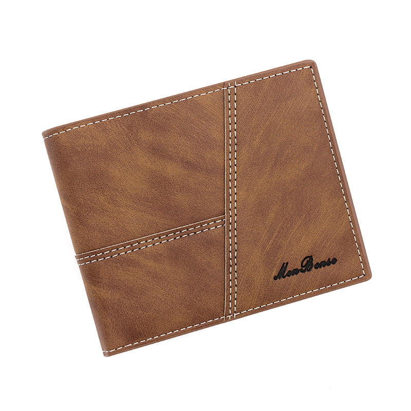 Men's Short Retro Horizontal Multiple Slots Men's Wallets