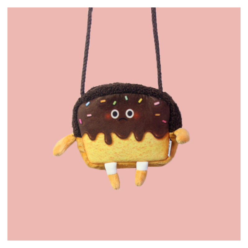 Toast Bread Cute Cartoon Personal Creative Coin Purses
