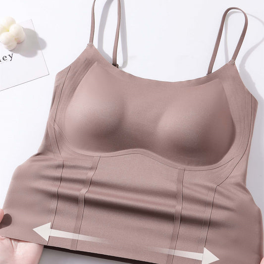 Vest Fixed Cup Backless Traceless Jelly Bras