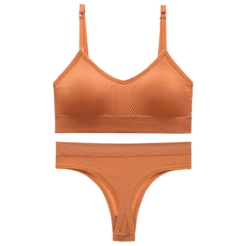 Women's Thin Wireless Push Up Comfort Beauty Lingerie Sets