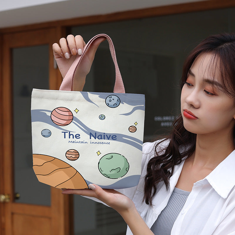 Women's Canvas Cartoon Cabs Korean Style Bags