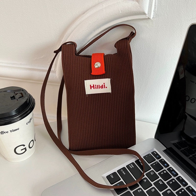 Women's Dopamine Mini Fashionable Simple Solid Color Crossbody Bags