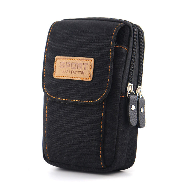 Men's Comfortable Mobile Cell Canvas Pannier Bags