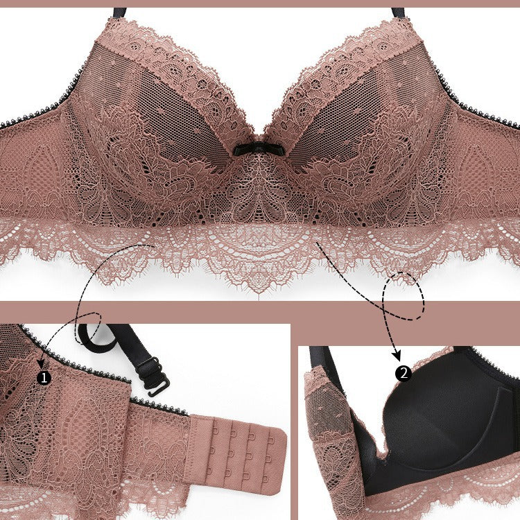 Women's Push Up Breast Holding No Steel Ring Adjustable Bras