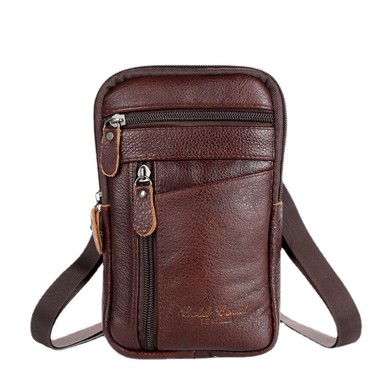 Men's Leather Pocket Mobile Business For Collecting Men's Waist Packs