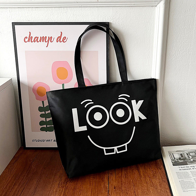 Women's Large Capacity Printed Fashion Canvas Portable Women's Shoulder Bag