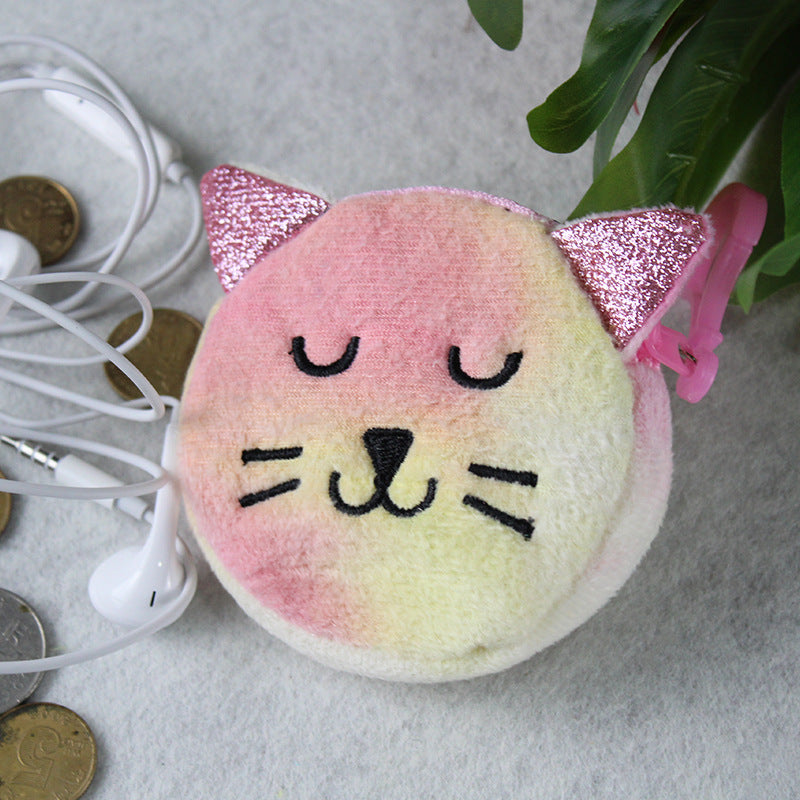 Unicorn Plush Cute Cartoon Ice Cream Color Coin Purses