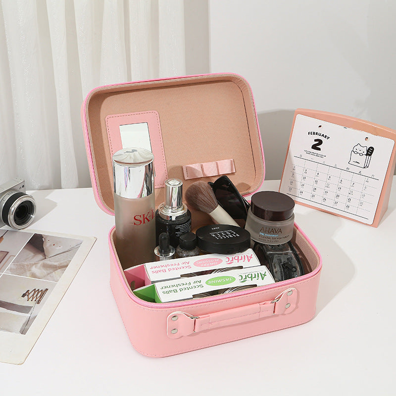Portable With Mirror Cartoon Clow Hand Account Gu Storage Makeup Bag