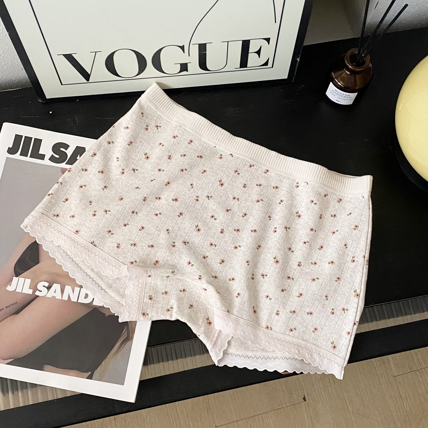 Briefs Floral Pure Cotton Antibacterial Crotch Panties