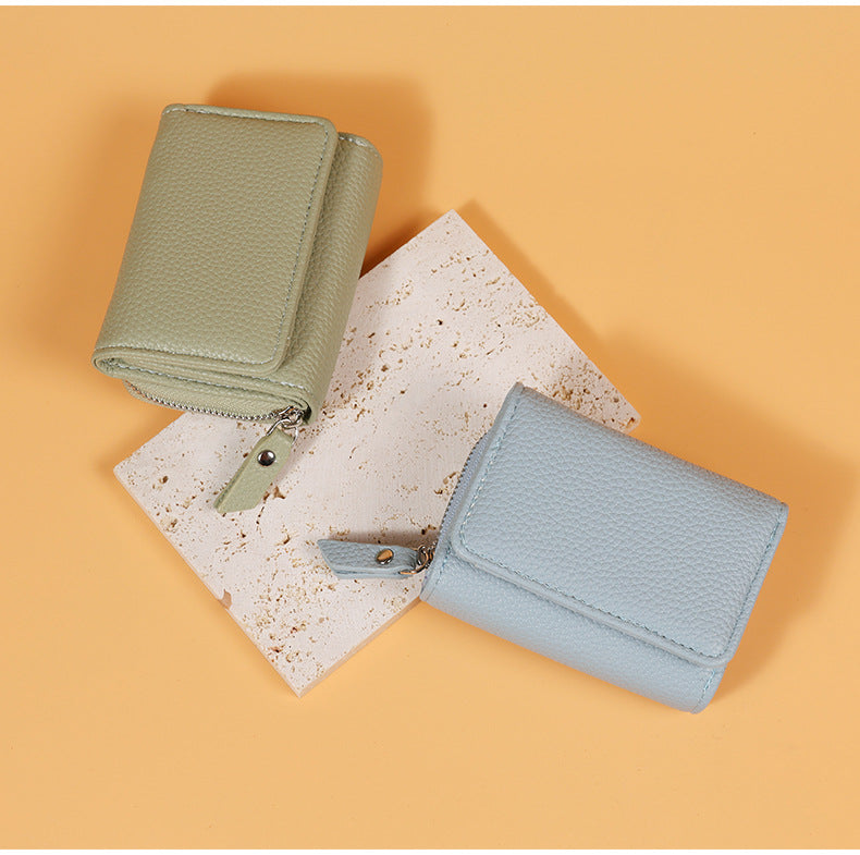 Women's Leather Tactile Feel Mini Short Large Ladies Wallets