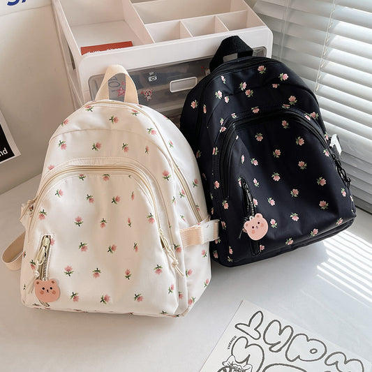 Mini Niche Korean Style Primary Printed Backpacks