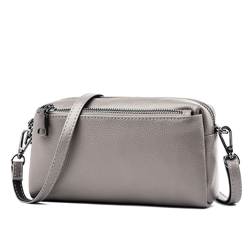 Women's High-grade Leather Versatile Cowhide Mobile Women's Shoulder Bag