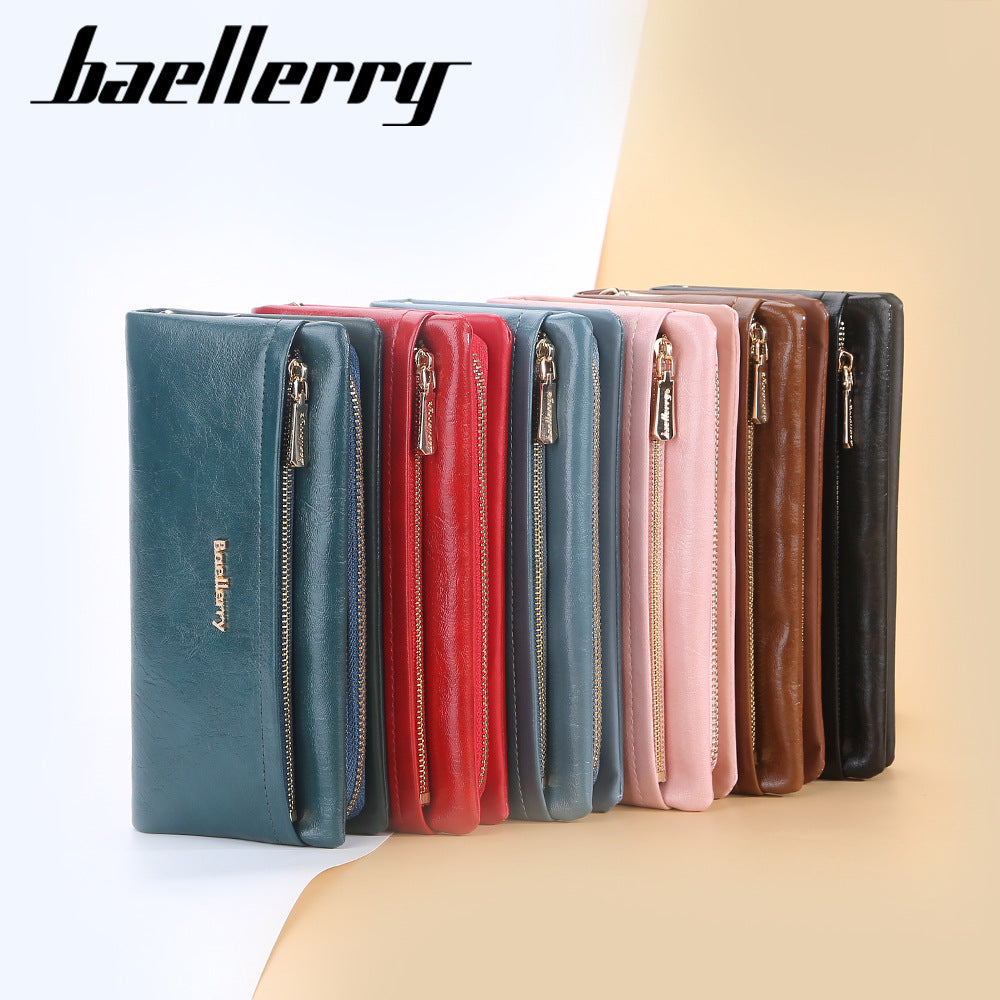 Women's Long Korean Clutch Fashionable Mobile Ladies Wallets