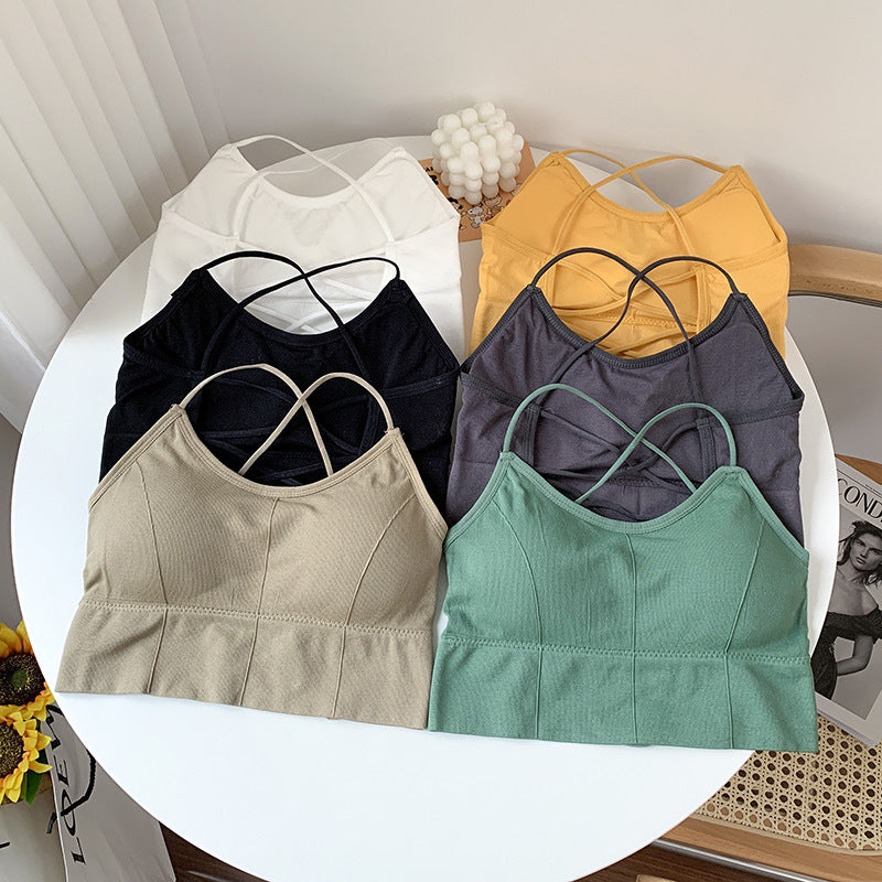 Women's Hot Sexy Vest Cross Strap Summer Beauty Back Tanks Camis