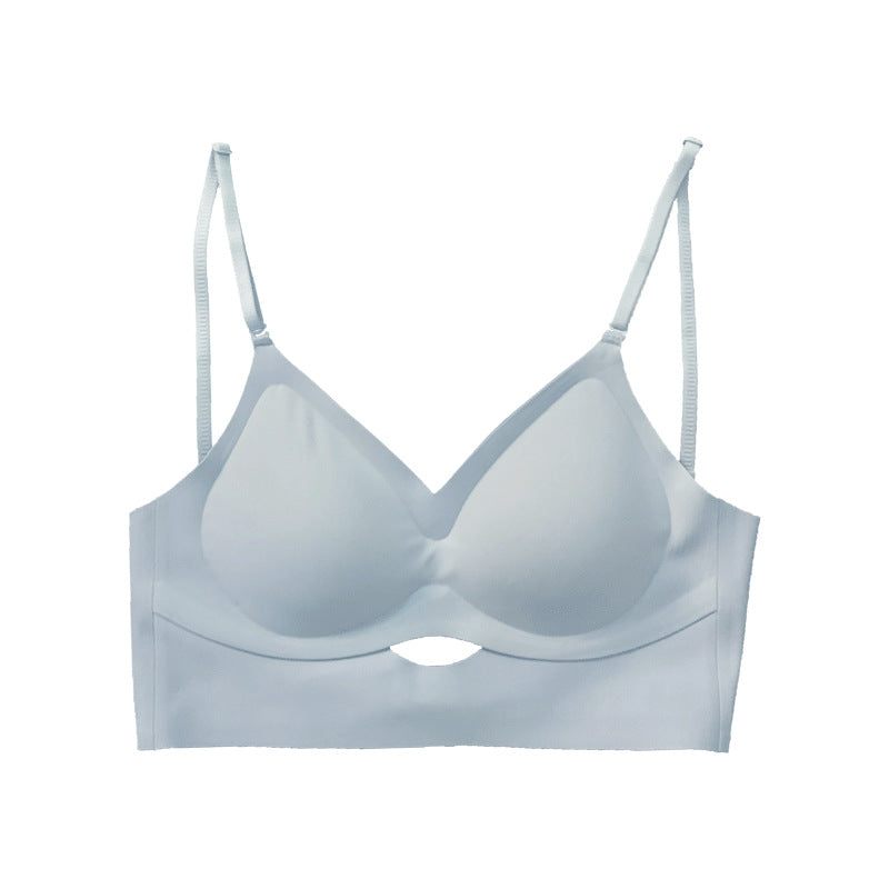 Women's Pure Seamless Bare Back Underwear Wireless Fixed Chest Bras