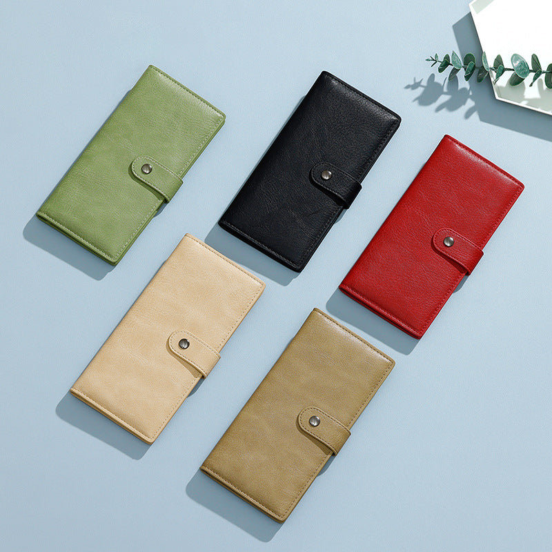 Fashion High Sense Long Simple Zipper Ladies Wallets