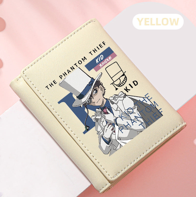 Women's Detective Conan Peripheral Mini Short For Ladies Wallet