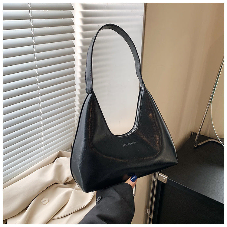 Flow Simple Textured Fashion Underarm Western Patent Leather Candy Shoulder Bags