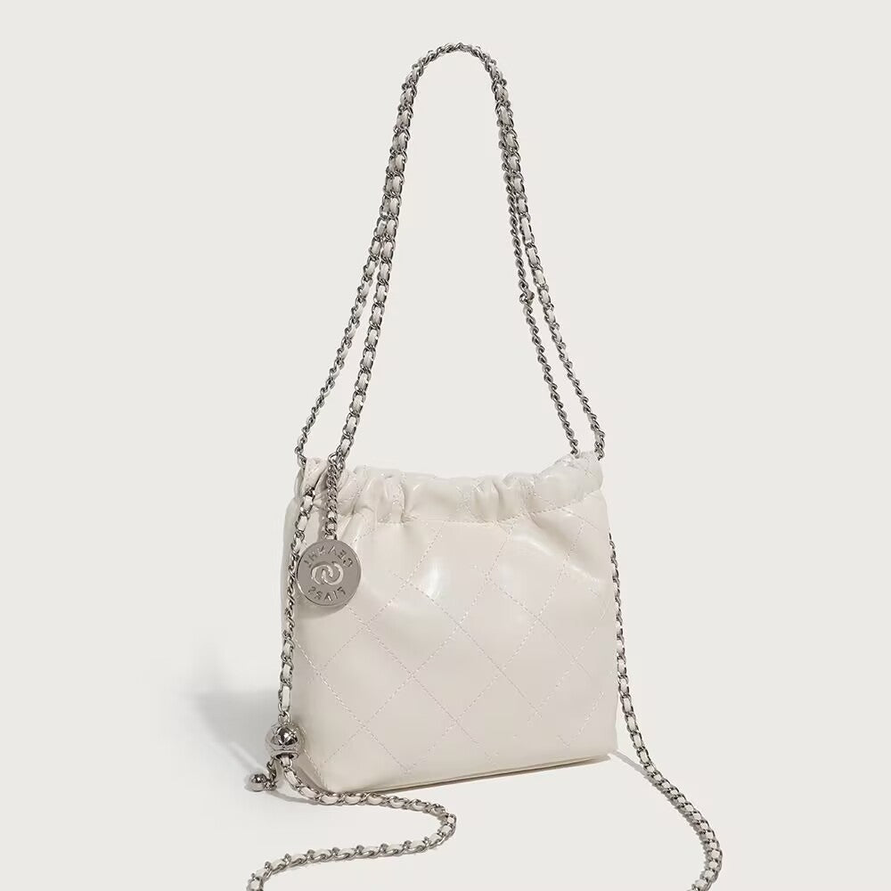 Style Embroidery Thread High-grade Versatile Soft Leather Chain Women's Messenger Bag