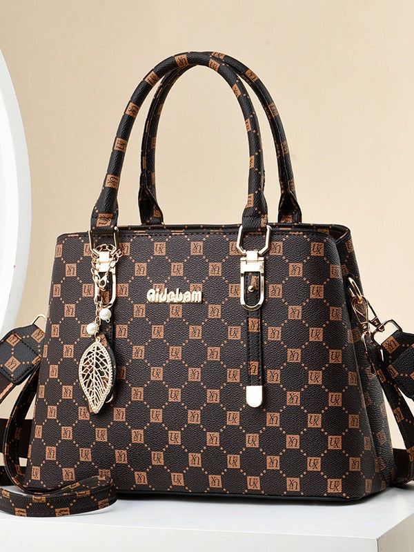 Large Capacity Fashionable Simple Western Style Handbags