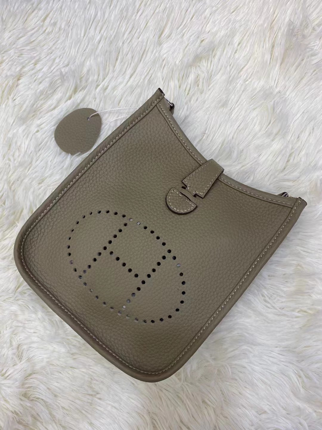 Women's Home Top Layer Cowhide Lychee Pattern Bags