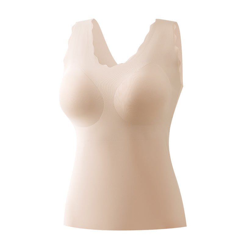 Women's Seamless Ice Silk Vest Underwear Base Tanks Camis