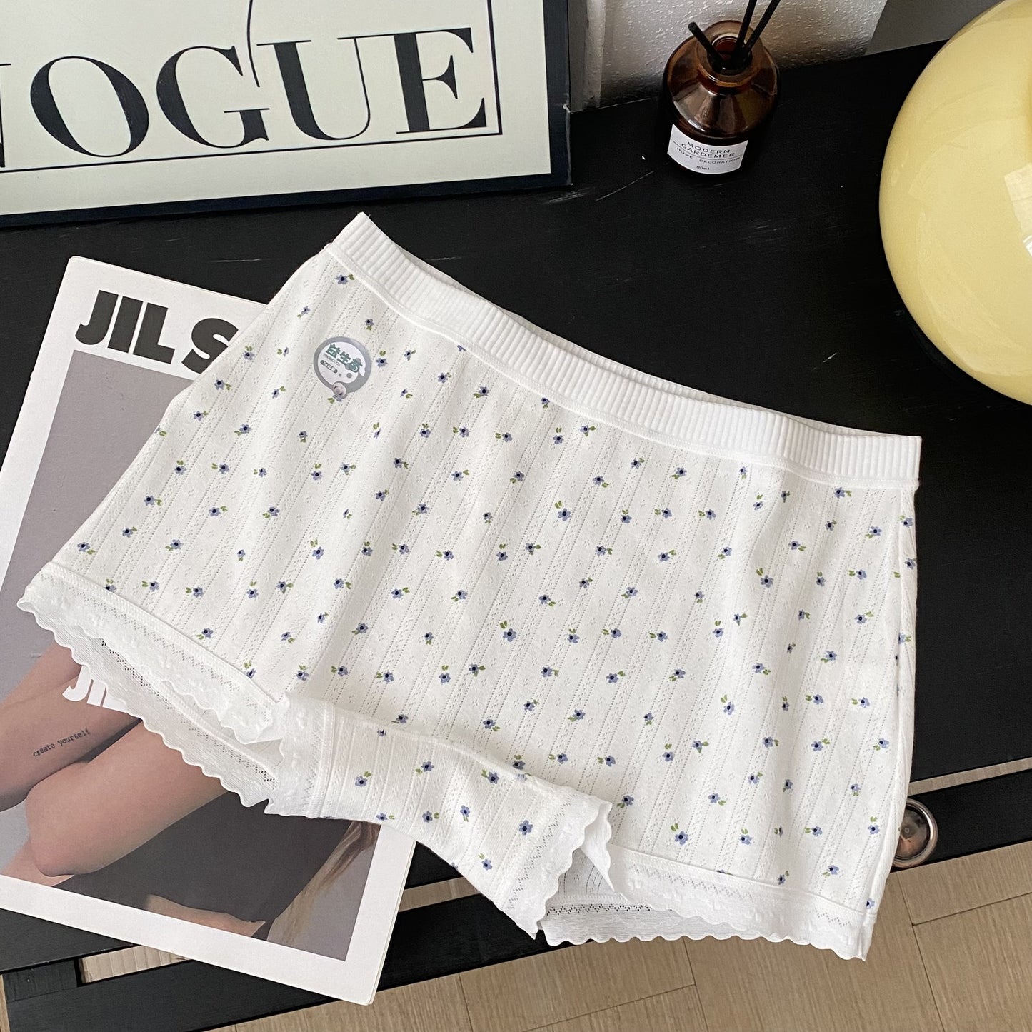 Briefs Floral Pure Cotton Antibacterial Crotch Panties