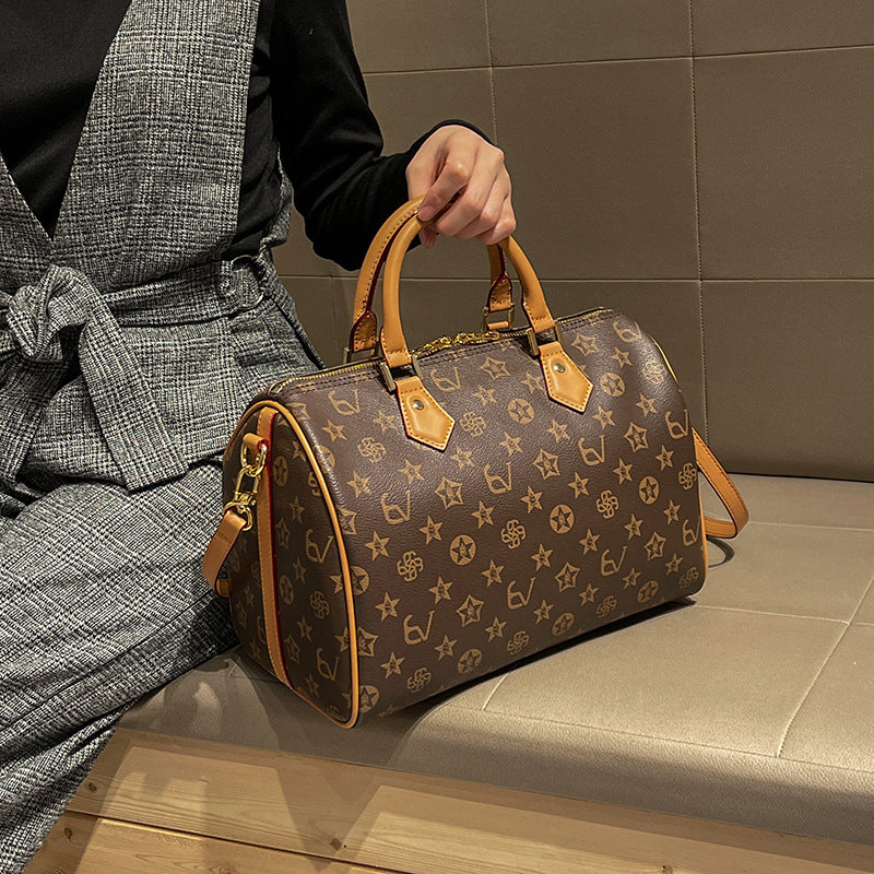 Women's High Sense Vintage Print Large Capacity Bags