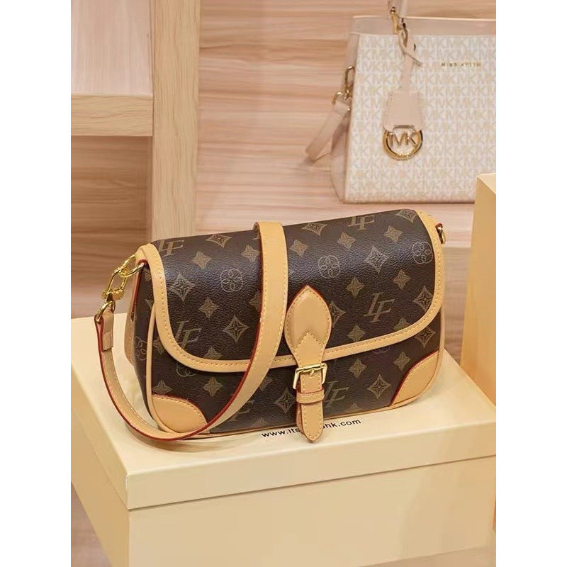 Women's Gift Genuine Leather Presbyopic Baguette High Sense Niche Bags