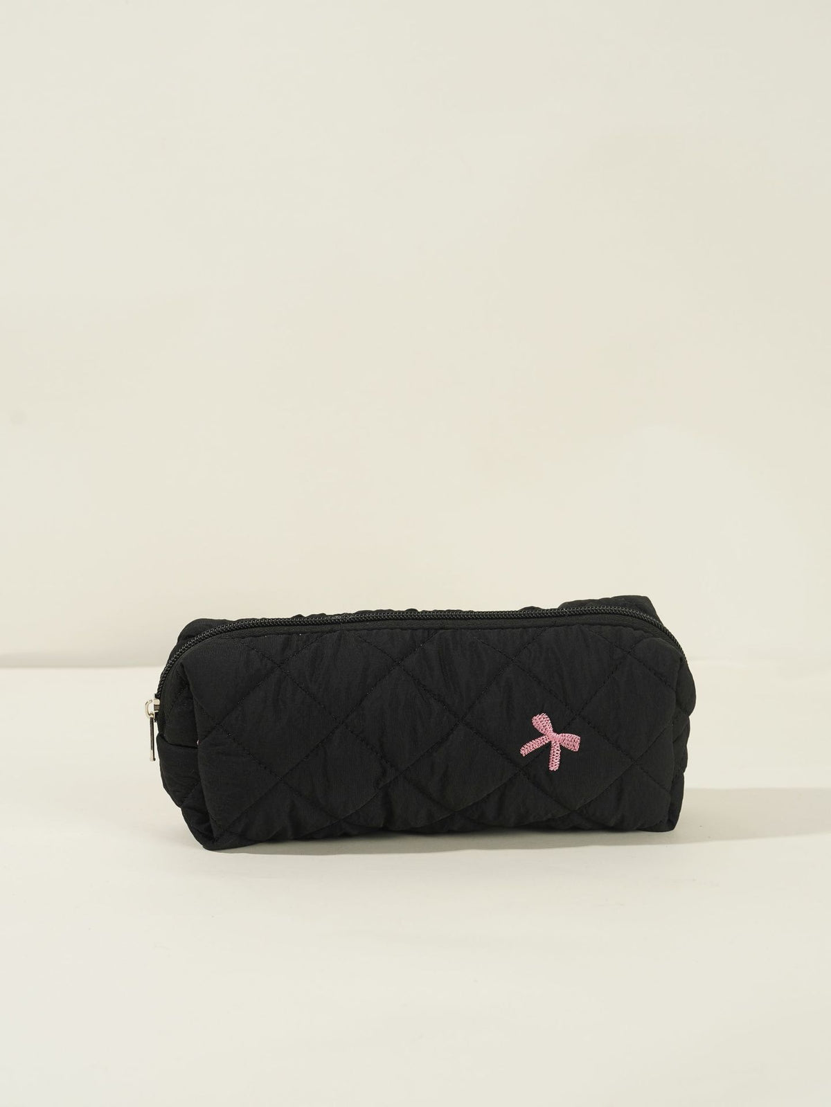 Embroidered Bow Large Capacity Suit Storage Makeup Bag