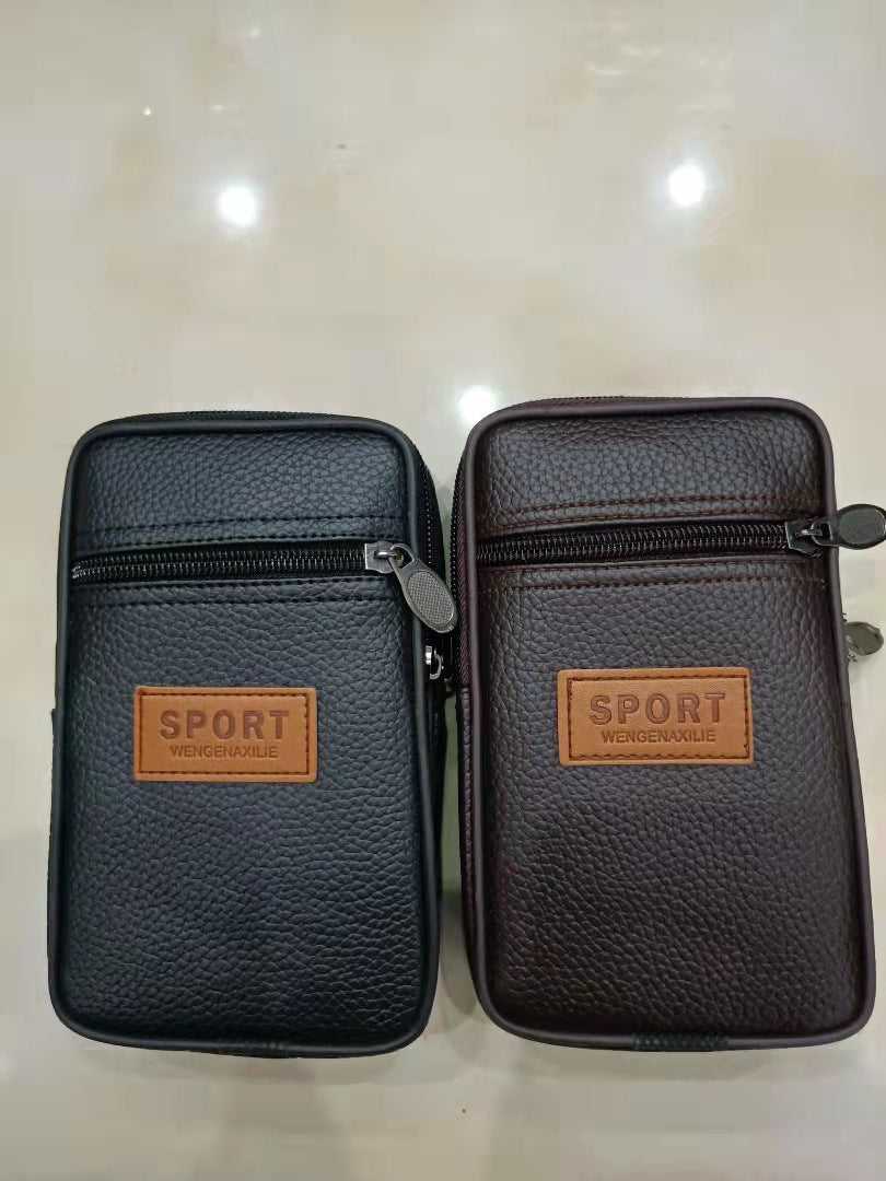 Men's Graceful New Horizontal Vertical Mobile Men's Waist Packs