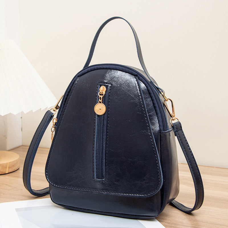 Women's Texture Soft Leather Fashion Retro Single-layer Large Women's Messenger Bag