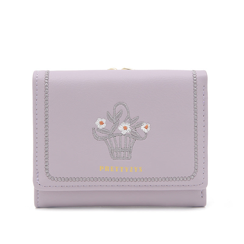 Pretty Women's Short Printed Iron Frame Ladies Wallet