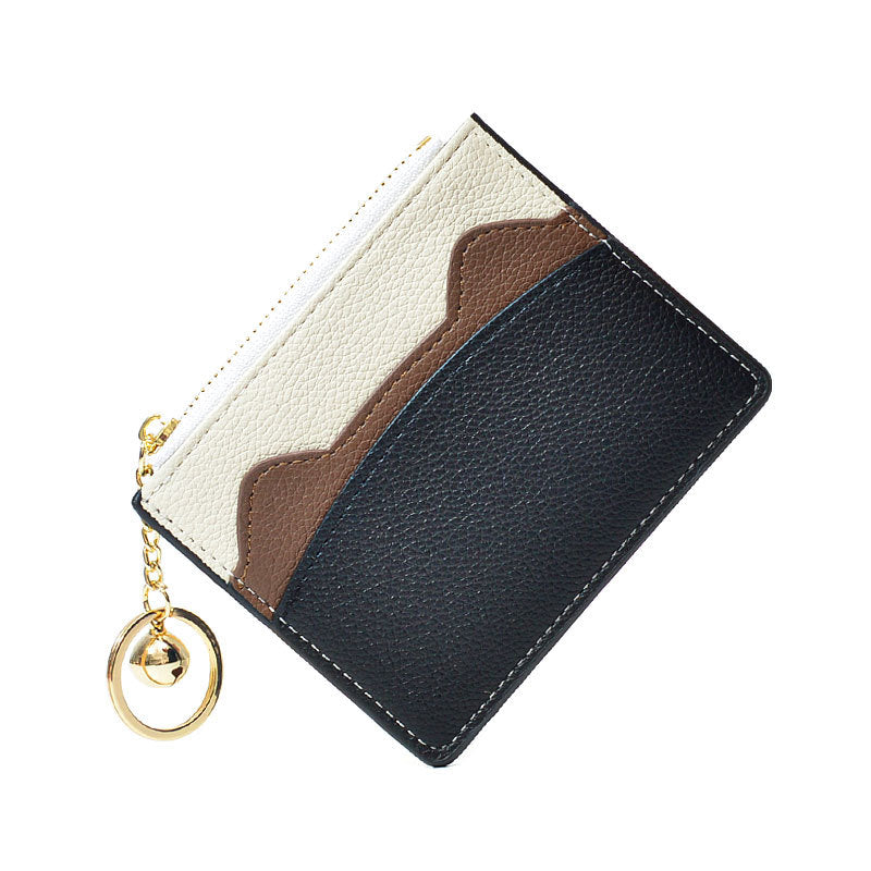 Women's Contrast Color Cute Good-looking Mini Card Holder