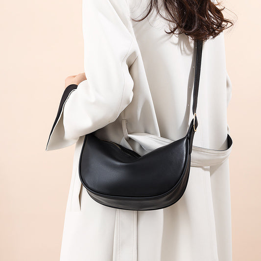 Women's High-grade Western Style Large Capacity Dumpling Shoulder Bags