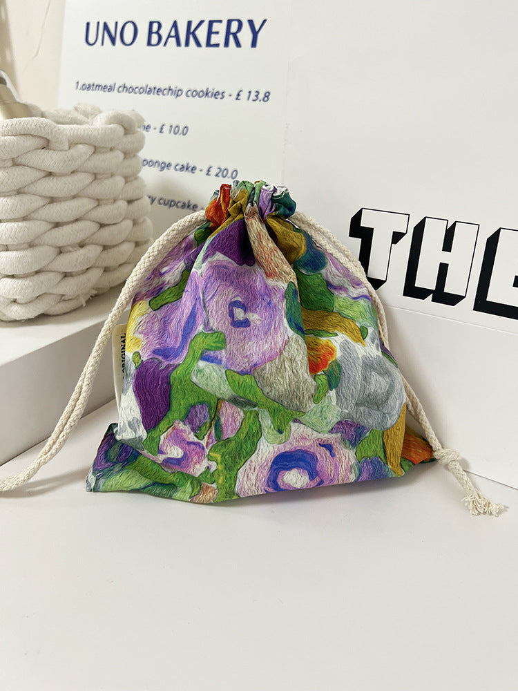 Storage Drawstring Portable Liner Toiletry Sanitary Napkin Makeup Bag
