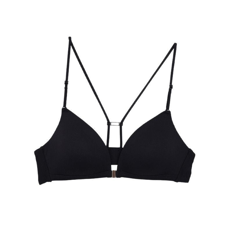 Women's Belt Beauty Back Front Buckle Seamless Underwear Wireless Everyday Bras
