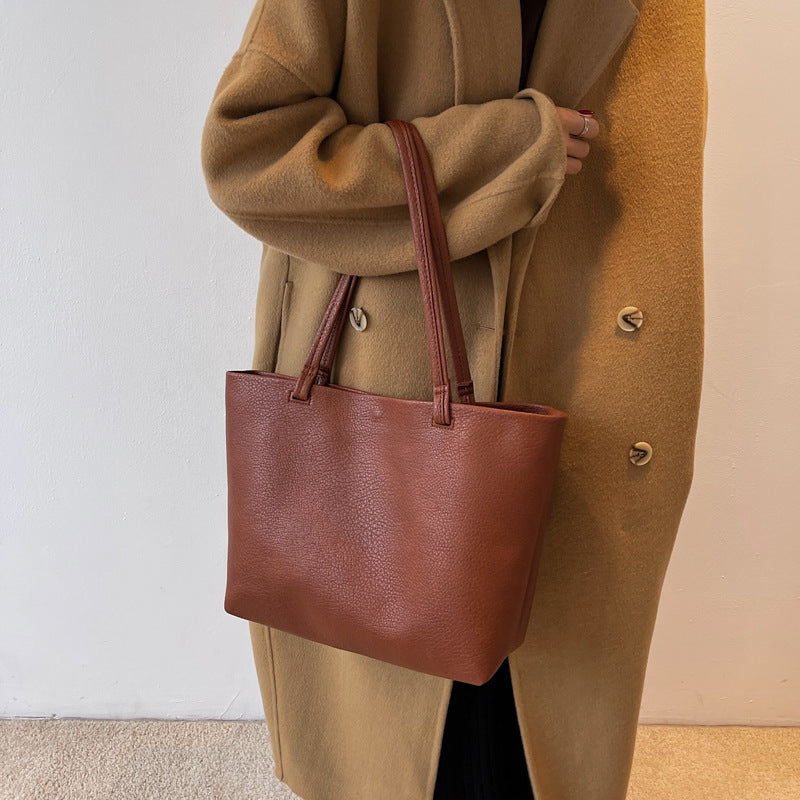 Women's Large Capacity Solid Color Elegant Mother Bags
