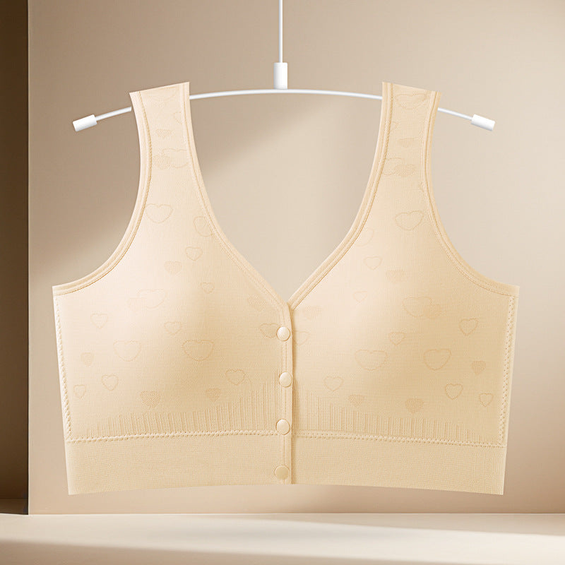 Women's Buckle Gather Comfortably Large Beauty Back Collection Supernumerary Bras