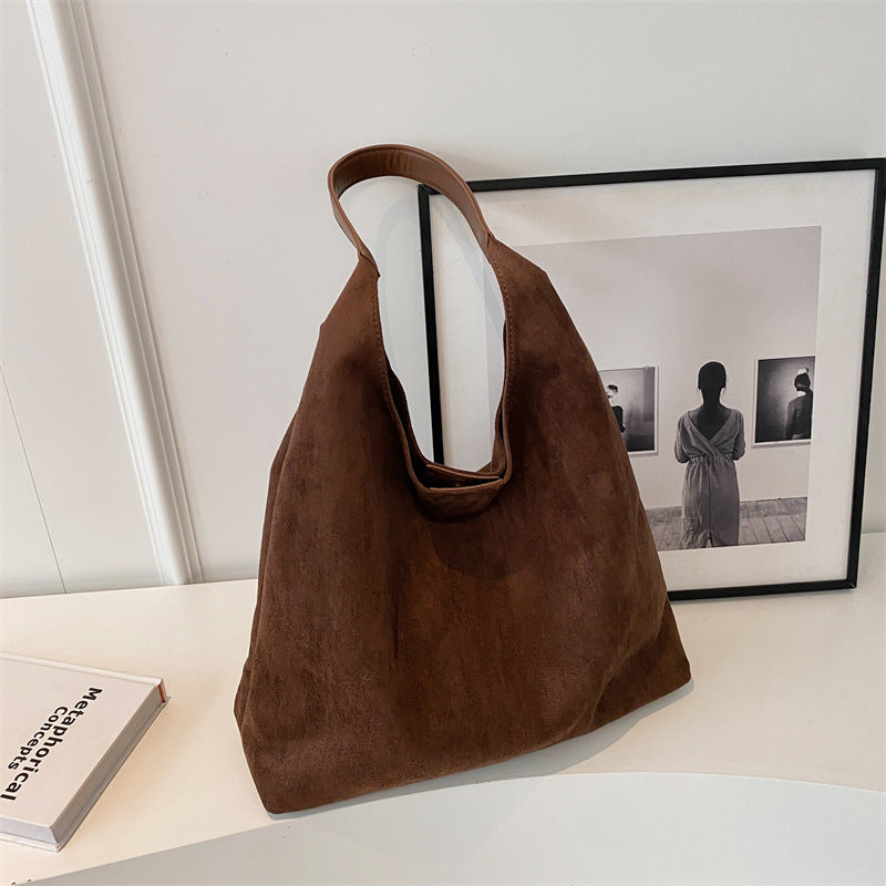 Women's Large Capacity Fashion Vintage Flannel Trendy Women's Shoulder Bag