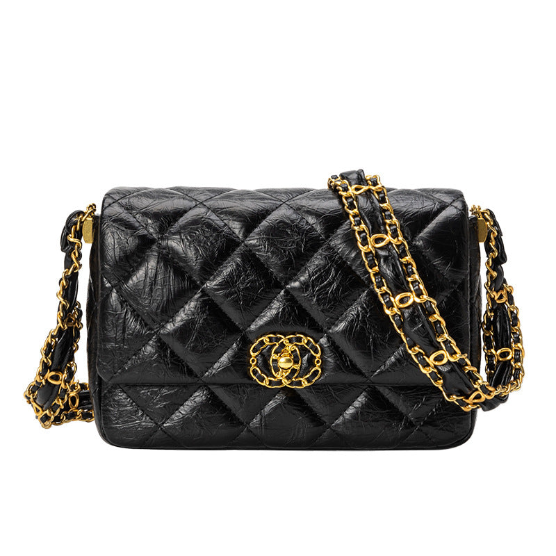 Women's Niche Rhombus Chain Classic Style Light Women's Messenger Bag