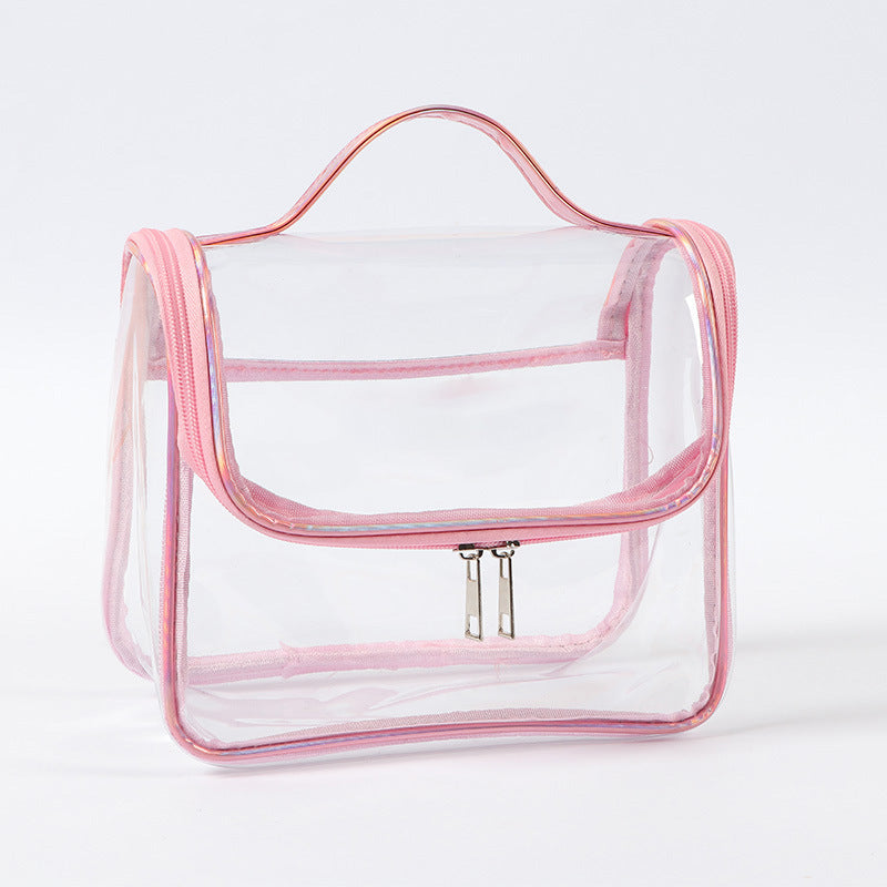 Women's Transparent Portable Simplicity Waterproof Storage Wash Cosmetic Bags