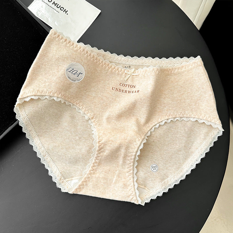 Women's Lengthened Crotch Underwear Pure Desire Lace Panties