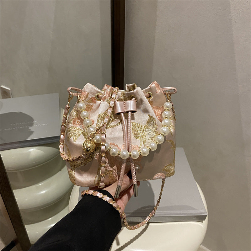 Cheongsam Style Pearl Western Chinese Large Capacity Bags