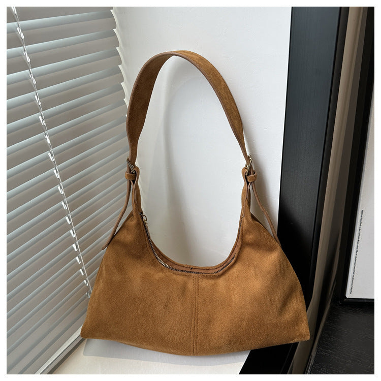 Veet Solid Color Simple Trendy Retro Commuter Large Bags