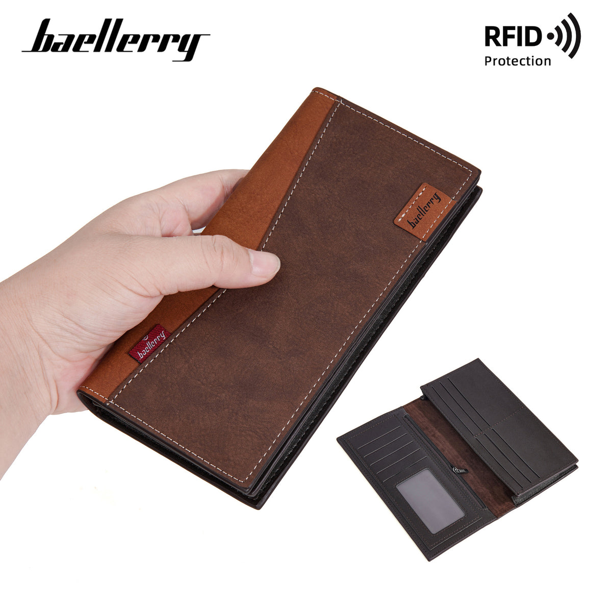 Men's Business Retro Multi Slots Thin Section Men's Wallet