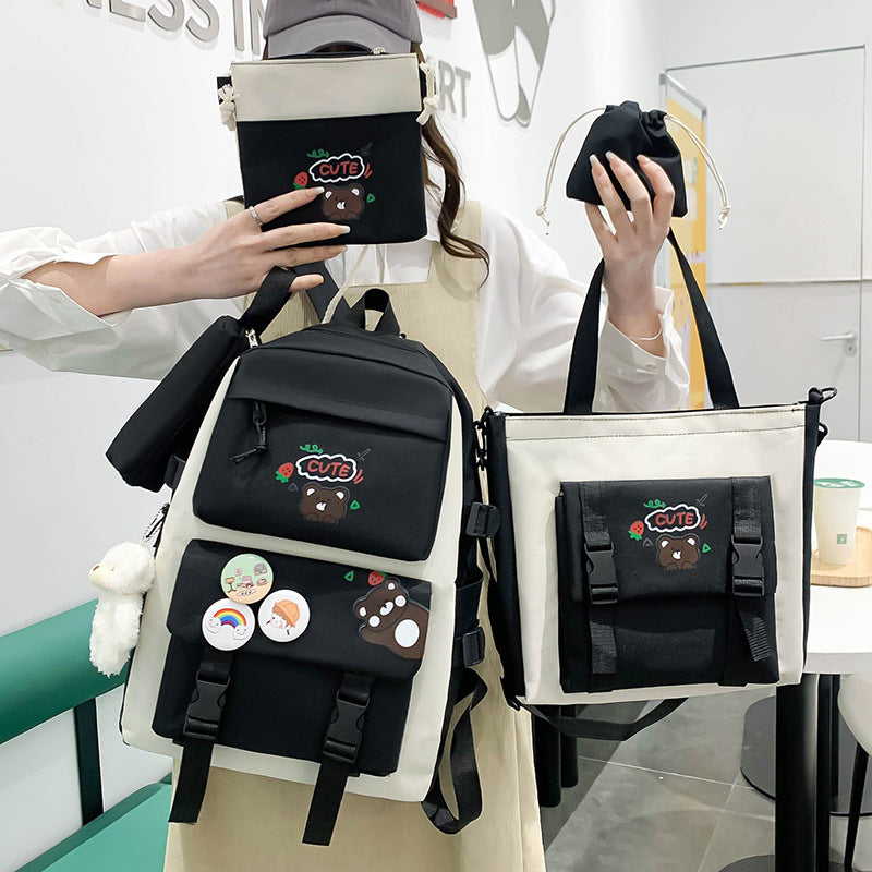 Comfortable Campus Cute Primary Junior's Simple Backpacks