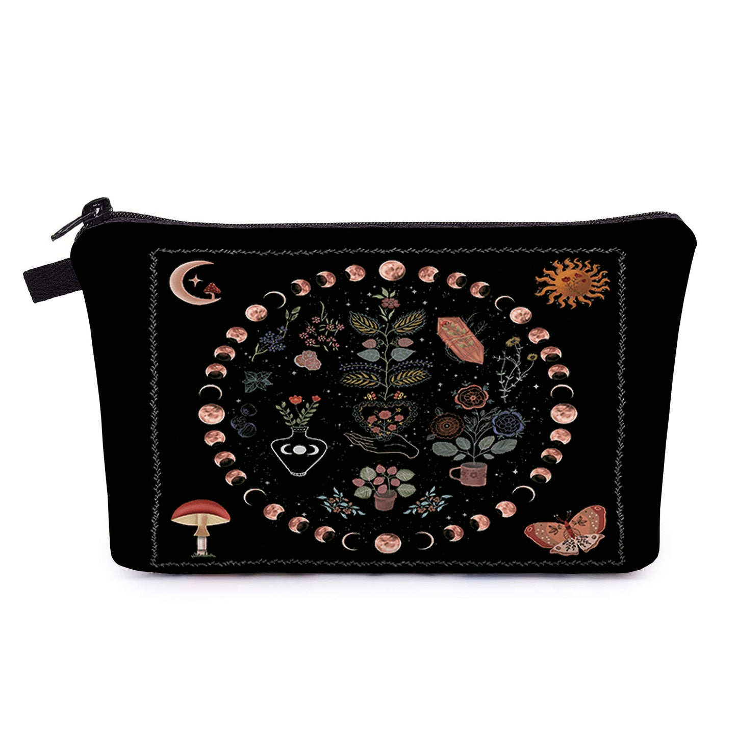 Women's Sunflower Pattern Clutch Multifunctional Toiletry Cosmetic Bags